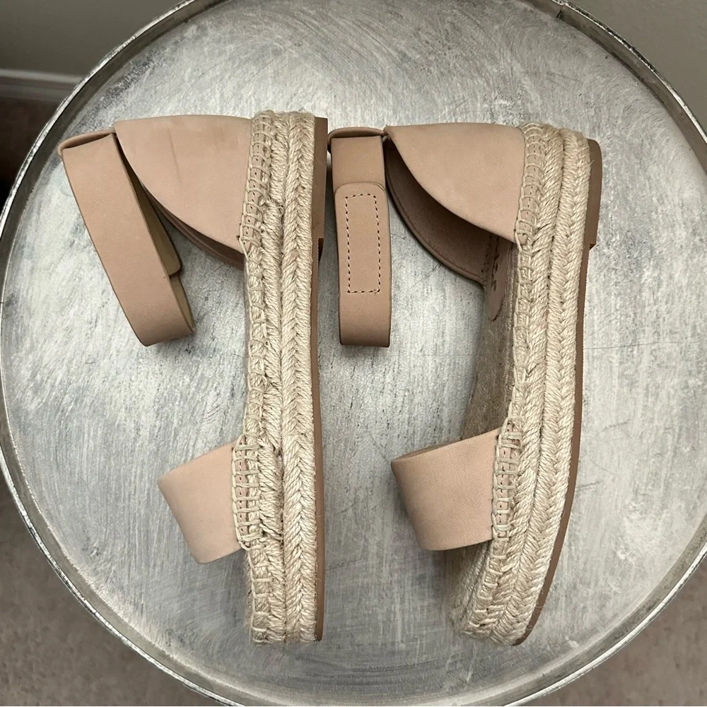 Splendid Tan Espadrille Ankle Strap Sandals Size 7M - Picture 3 of 12